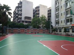 硅PU籃球場——廣東江門第三人民醫院完